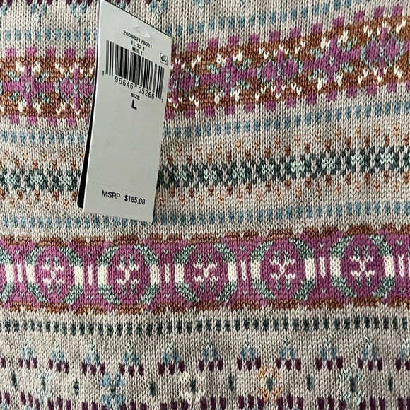 Lauren Ralph Lauren Fair Isle Linen-Blend Skirt Size L - Picture 6 of 9